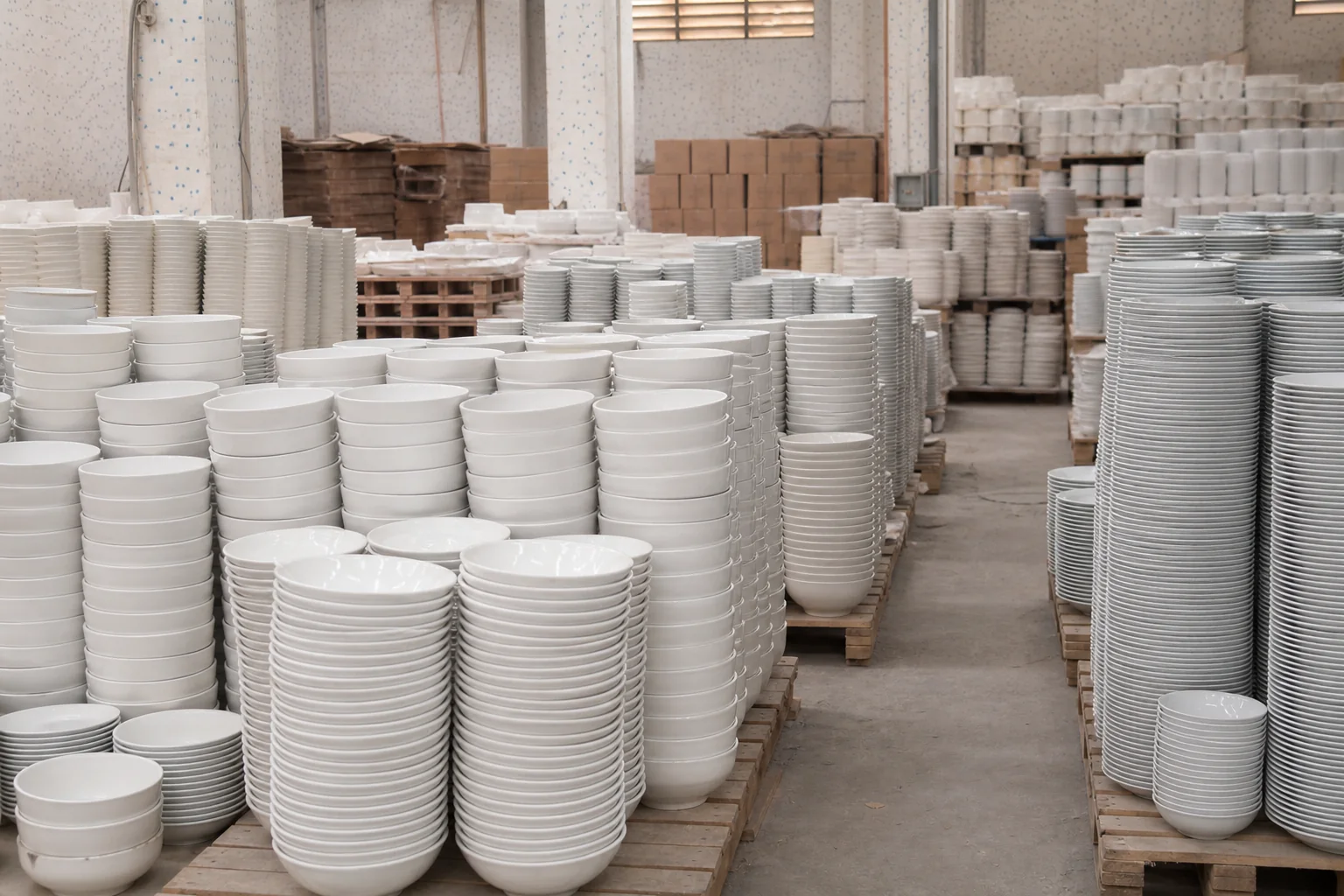 Bulk whiteware stock