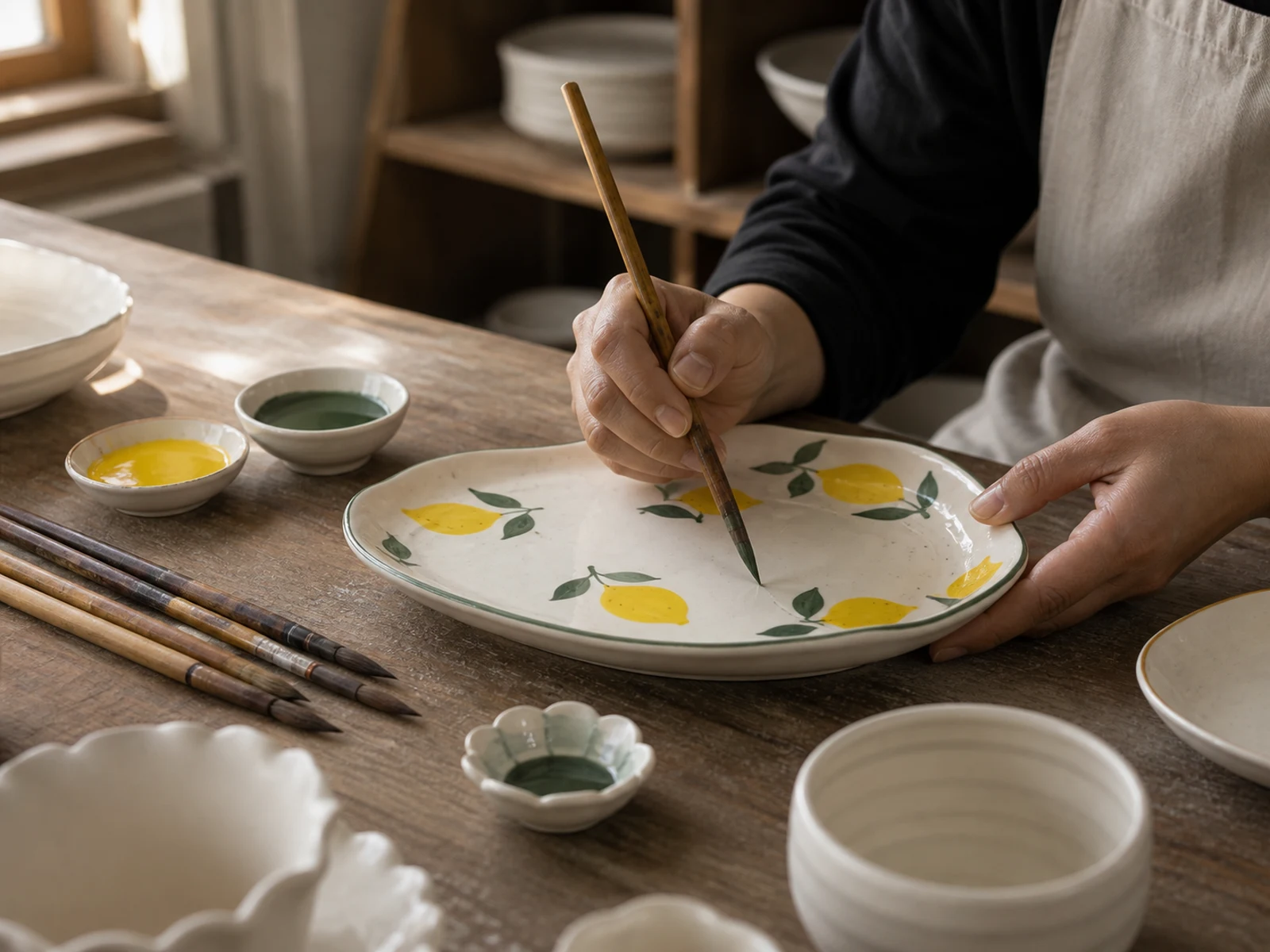 Hand-painted decoration