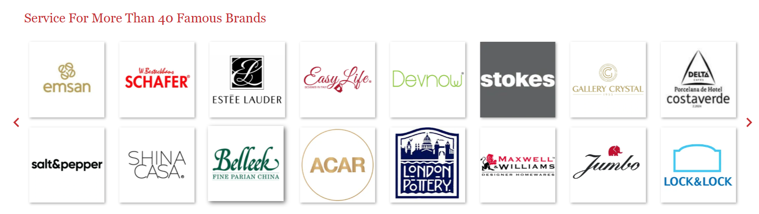 Selected customer and brand cooperation references supplied by JOZING