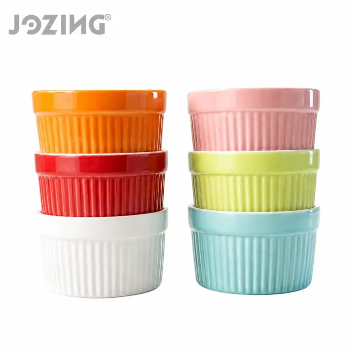 3.5inch Fluted Ceramic Ramekin Set