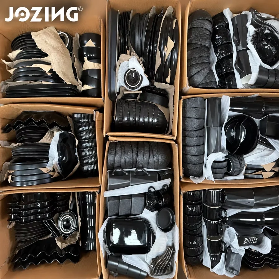 Ready Stock Black Porcelain Dinnerware by the Ton