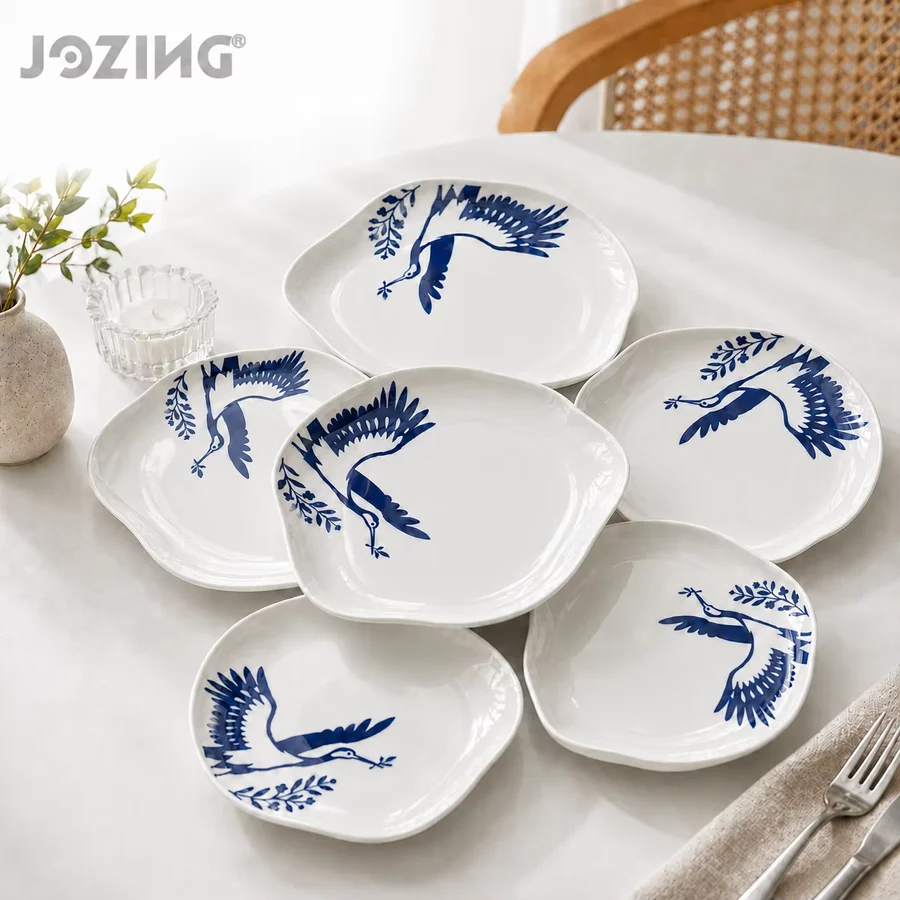 Clearance Stock Unbeatable Bulk Pricing Porcelain Wavy Edge Serving Dish
